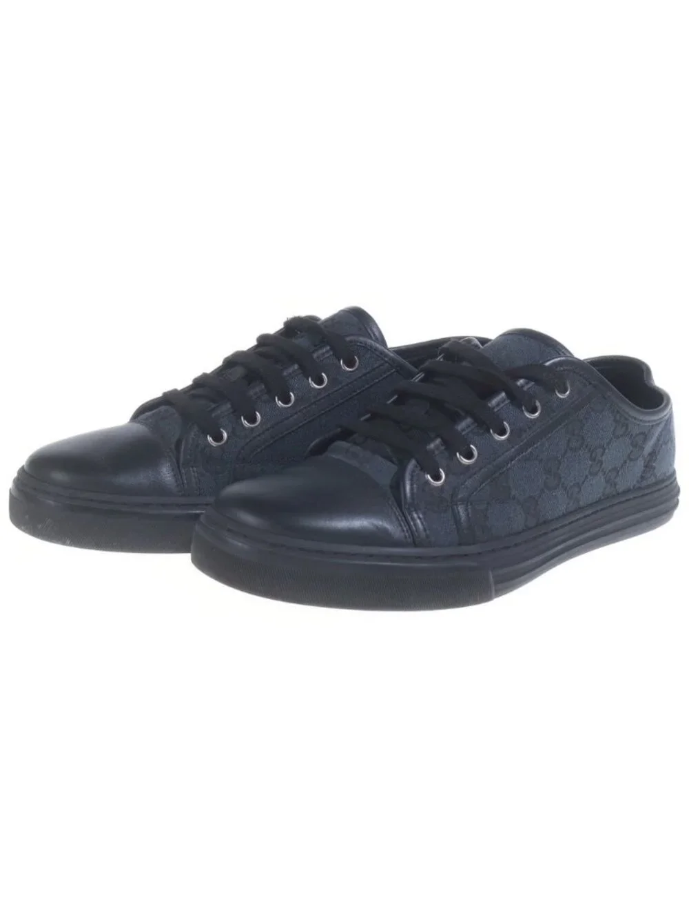 Gucci T Original GG Canvas Sneakers Low Cut Shoes Navy